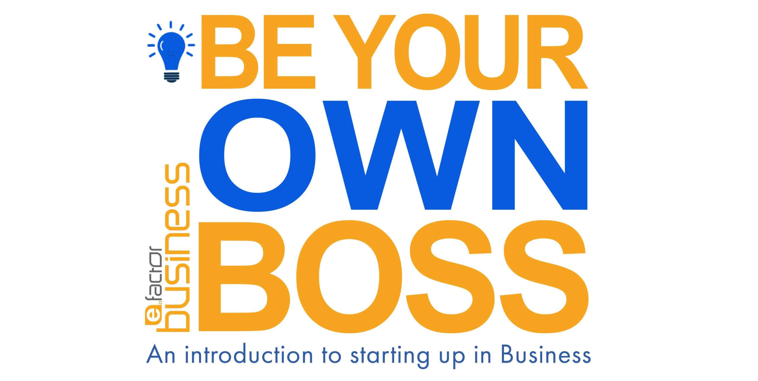 GBSB Festival presents Be Your Own Boss Workshop Banner